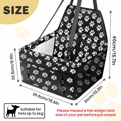Dog Car Seat For Small Medium Pet, Portable Cat Puppy Rabbit Seat Travel Booster