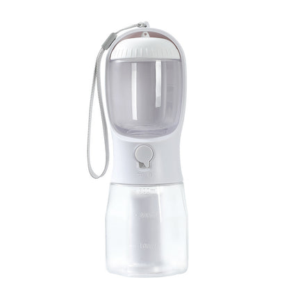 Three-in-one Portable Small Multi-functional Pet Bottle - Water - Treats - Waste Bags