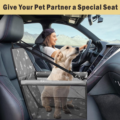 Dog Car Seat For Small Medium Pet, Portable Cat Puppy Rabbit Seat Travel Booster