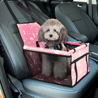 Dog Car Seat For Small Medium Pet, Portable Cat Puppy Rabbit Seat Travel Booster